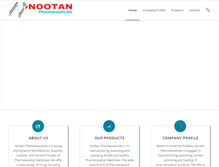 Tablet Screenshot of nootanpharma.com